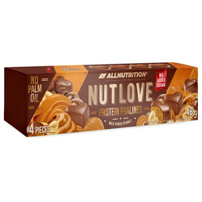 AllNutrition NutLove Protein Pralines 48g Milk Choco Peanut