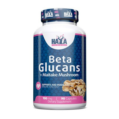 Haya Labs Beta Glucans 100mg 90caps (Parim enne: 12.2023)