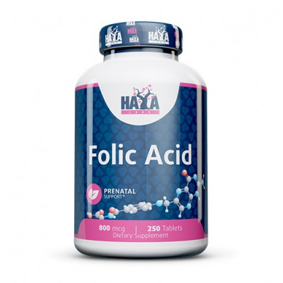 Haya Labs Folic Acid 800mcg 250tabs