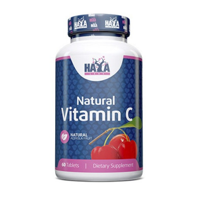 Haya Labs Natural Vitamin C from Organic Acerola fruit 60tabs