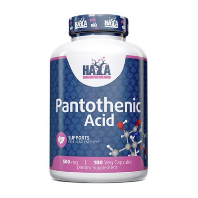 Haya Labs Pantothenic Acid 500mg 100vcaps