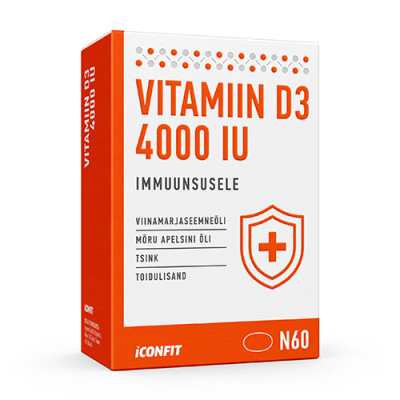 ICONFIT D3-vitamiin Immuunsusele 4000IU 60caps