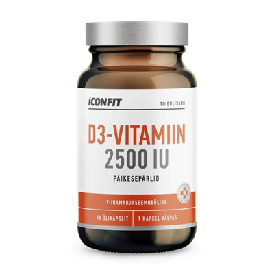 ICONFIT Vitamin D3 2500IU 90 softgels