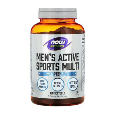 Now Foods Men's Active Sports Multi 180 softgels