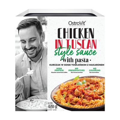 OstroVit Chicken Dish in Tuscan Style Sauce with Pasta 420g