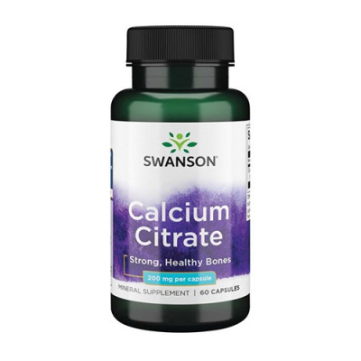 Swanson Calcium Citrate 200mg 60caps