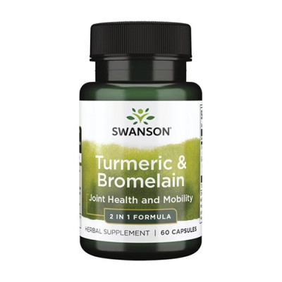 Swanson Turmeric & Bromelain 60caps (Parim enne: 12.2024)