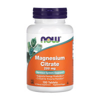 Now Foods Magnesium Citrate 200mg 100tabs