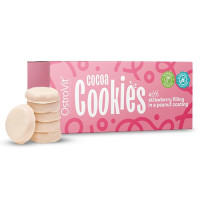 OstroVit Cocoa Cookies with Strawberry Filling in a Peanut Coating 128g