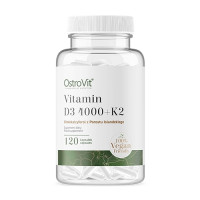 OstroVit Vitamin D3 4000IU + K2 VEGE 120vcaps (Parim enne: 05.2024)