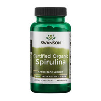 Swanson Spirulina 100% Certified Organic 500mg 180vtabs