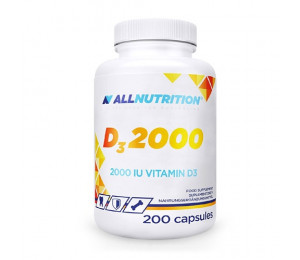 AllNutrition Vitamin D3 2000IU 200 kapslit