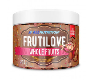 AllNutrition Frutilove Whole Fruits 200g Raspberry in Milk Chocolate with Raspberry Powder (Parim enne: 05.2022)