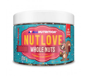 AllNutrition Nutlove Whole Nuts 300g Almonds In Dark Chocolate (Parim enne: 01.2022)