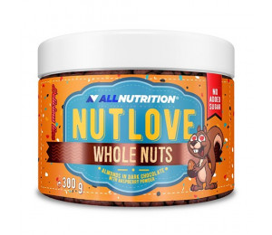 AllNutrition Nutlove Whole Nuts 300g Almonds in Dark Chocolate with Raspberry Powder (Parim enne: 07.2022)