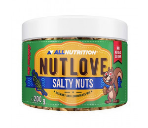 AllNutrition Nutlove Salty Nuts 200g Rosmary and Lemongrass Mix (Parim enne: 07.2022)