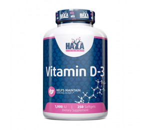 Haya Labs Vitamin D3 1000IU 250 softgels (Parim enne: 04.2024)