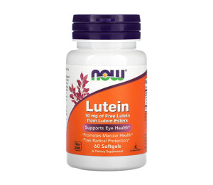Now Foods Lutein 10mg 60 softgels