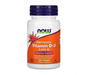 Now Foods Vitamin D3 2000IU 120 softgels