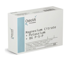 OstroVit Pharma Magnesium Citrate + Potassium + B6 P-5-P 60caps