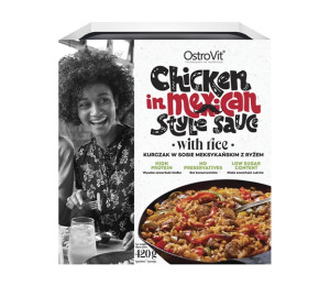 OstroVit Chicken Dish in Mexican Style Sauce with Rice 420g (Parim enne: 11.2023)