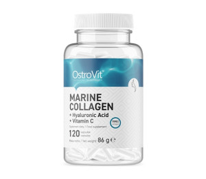 OstroVit Marine Collagen + Hyaluronic Acid + Vitamin C 120caps