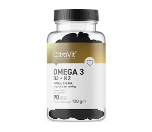 OstroVit Omega 3 D3+K2 90 softgels