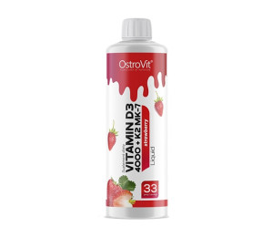 OstroVit Vitamin D3 4000IU + K2 MK-7 Liquid 500ml strawberry