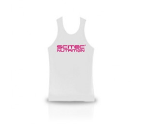 Scitec Normal White Girl Tank Top