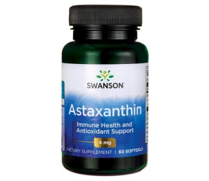 Swanson Astaxanthin 4mg, 60 softgels