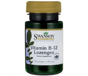 Swanson Vitamin B12 1000mcg, 100 lozenges