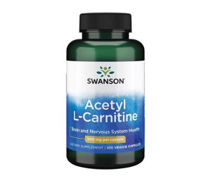 Swanson Acetyl L-Carnitine 500mg 100vcaps (Parim enne: 06.2023)