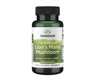 Swanson Full Spectrum Lion's Mane Mushroom 500mg 60caps