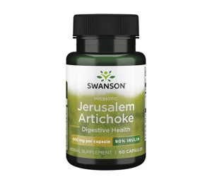 Swanson Prebiotic Jerusalem Artichoke-90% Inulin 400mg 60caps