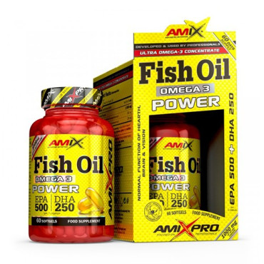 AMIX Fish Oil Omega 3 Power 60 softgels (Parim enne: 11.2023)