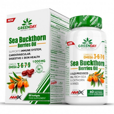 AMIX Sea Buckthorn Berries Oil 60 softgels (Parim enne: 01.2025)