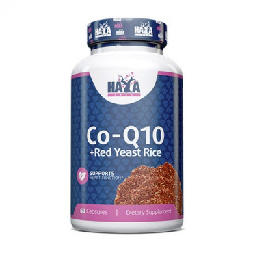 Haya Labs Co-Q10 60mg & Red Yeast Rice 500mg 60caps