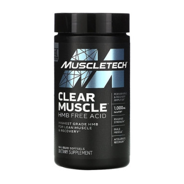 MuscleTech Clear Muscle 84 softgels (Parim enne: 03.2023)