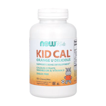 Now Foods KID Cal 100tabs (chewable) Orange