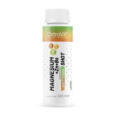 OstroVit Magnesium + Zn + B6 Shot 100ml Grapefruit-Lime