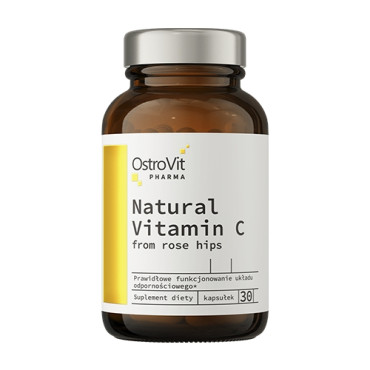 OstroVit Pharma Natural Vitamin C from rose hips 30caps
