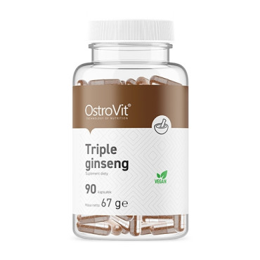 OstroVit Triple Ginseng VEGE 90vcaps (Parim enne: 01.2025)