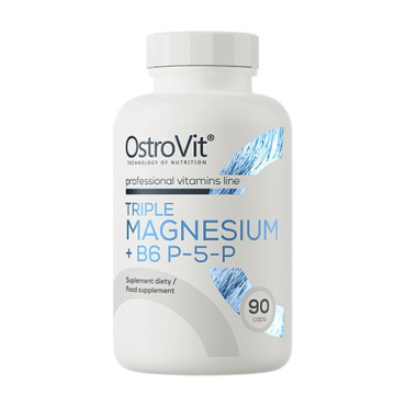 OstroVit Triple Magnesium + B6 P-5-P 90caps