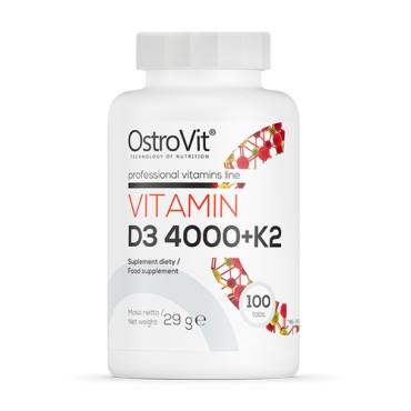 OstroVit Vitamin D3 4000IU + K2 100tabs