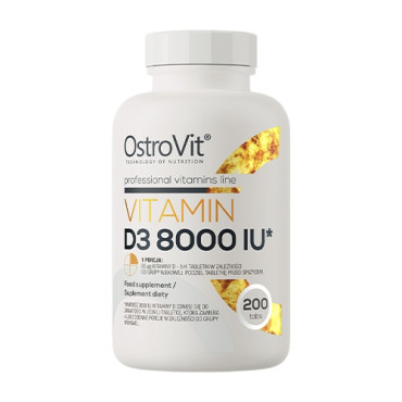 OstroVit Vitamin D3 8000IU 200tabs