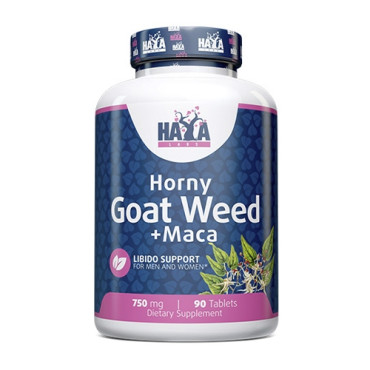 Haya Labs Horny Goat Weed Extract 750mg + MACA 90tabs