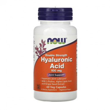 Now Foods Hyaluronic Acid Double Strength 100mg 60vcaps