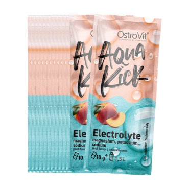 OstroVit Aqua Kick Electrolyte 10g x 24 BOX peach
