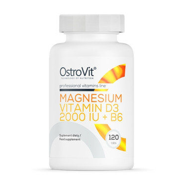 OstroVit Magnesium + Vitamin D3 2000IU + B6 120tabs