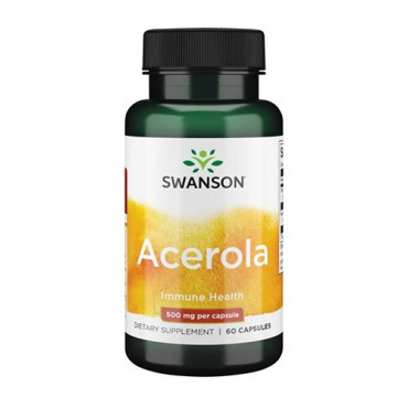 Swanson Acerola 500mg 60caps (Parim enne: 05.2022)